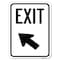 Signmission Exit Sign Exit W/ Left Arrow Heavy-Gauge Alum Rust Proof Parking Sign, 18" H, 24" L, A-1824-24032 A-1824-24032 - alternate 1